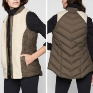 Athleta Responsible Goose Down Sherpa Puffer Vest